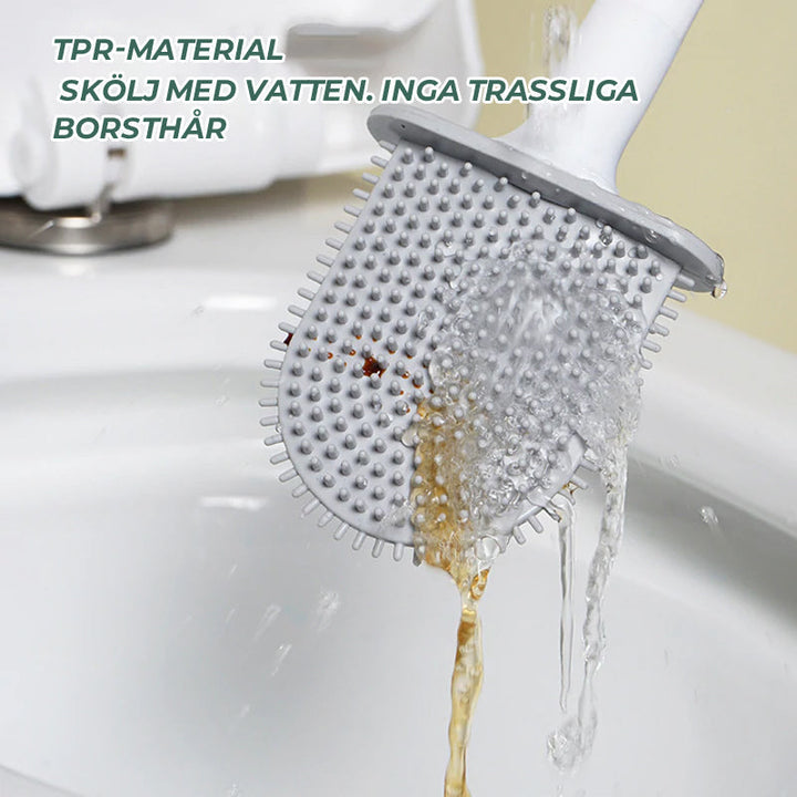 Moderne wandmontierte Toilettenbürste: hygienisch, platzsparend, Geruchsstopp für ein sauberes Badezimmer.