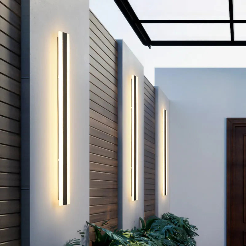 LED-Wandleuchte wasserfest für Garten, Terrasse & Veranda. Ideal als moderne Außenbeleuchtung.