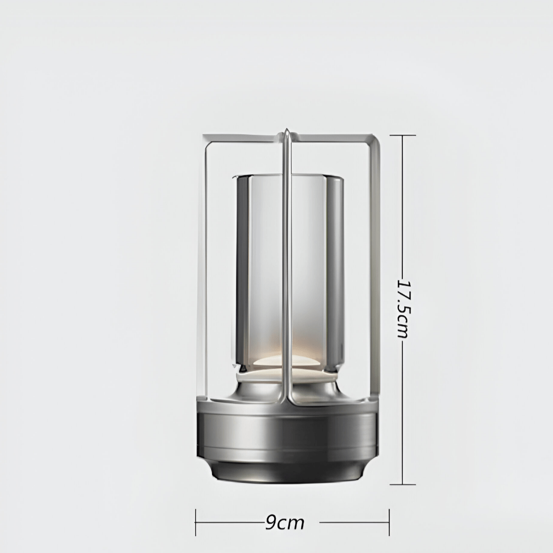Dimmbare LED-Tischlampe LUMIPORT mit Akku, wasserdicht und kabellos, für Ambiente im Innen- & Außenbereich.