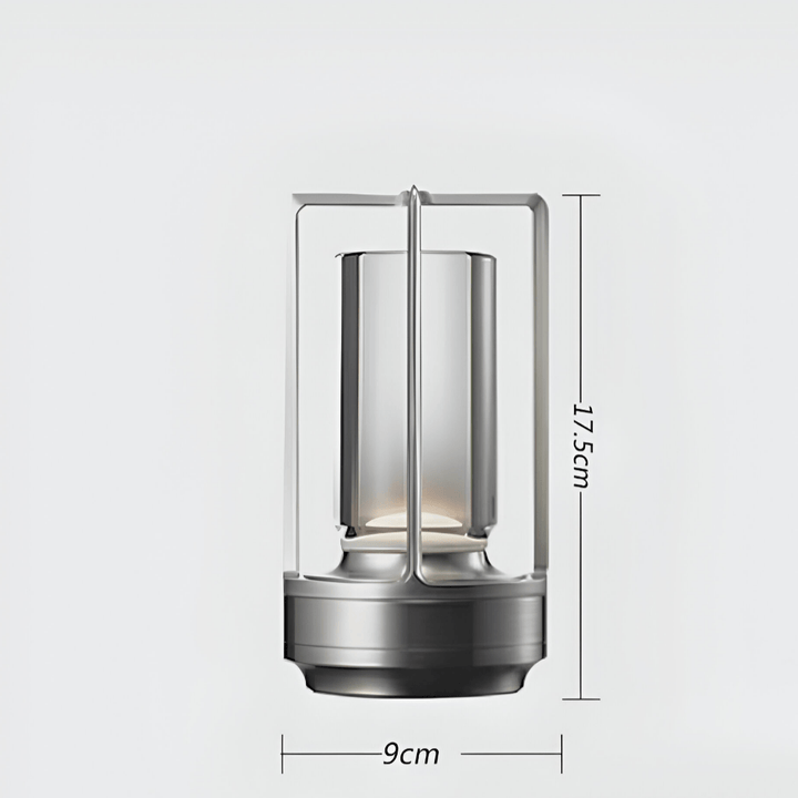 Dimmbare LED-Tischlampe LUMIPORT mit Akku, wasserdicht und kabellos, für Ambiente im Innen- & Außenbereich.