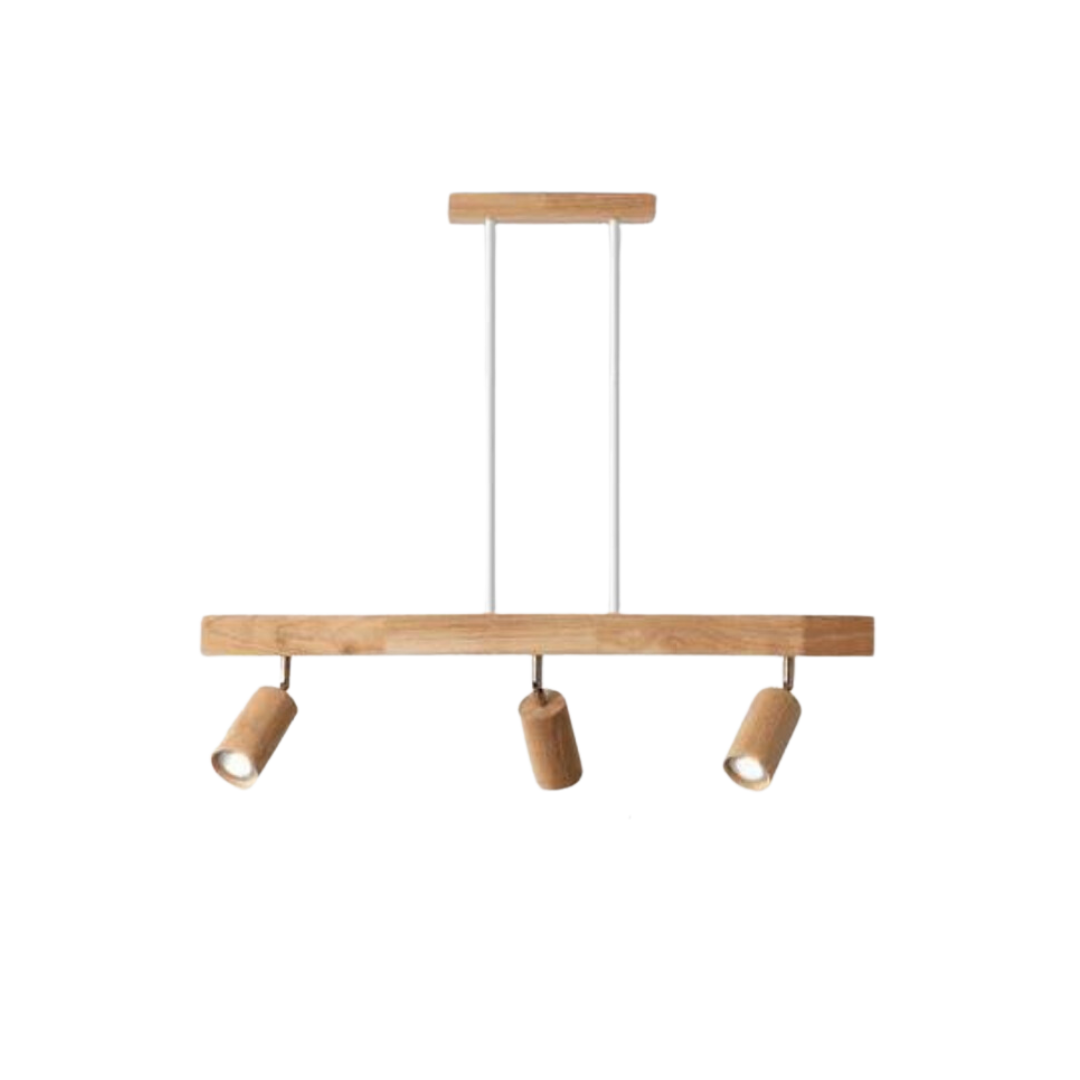 Stilvolle EcoLux Holz-Spotleuchte, verstellbar, umweltfreundlich & langlebig.