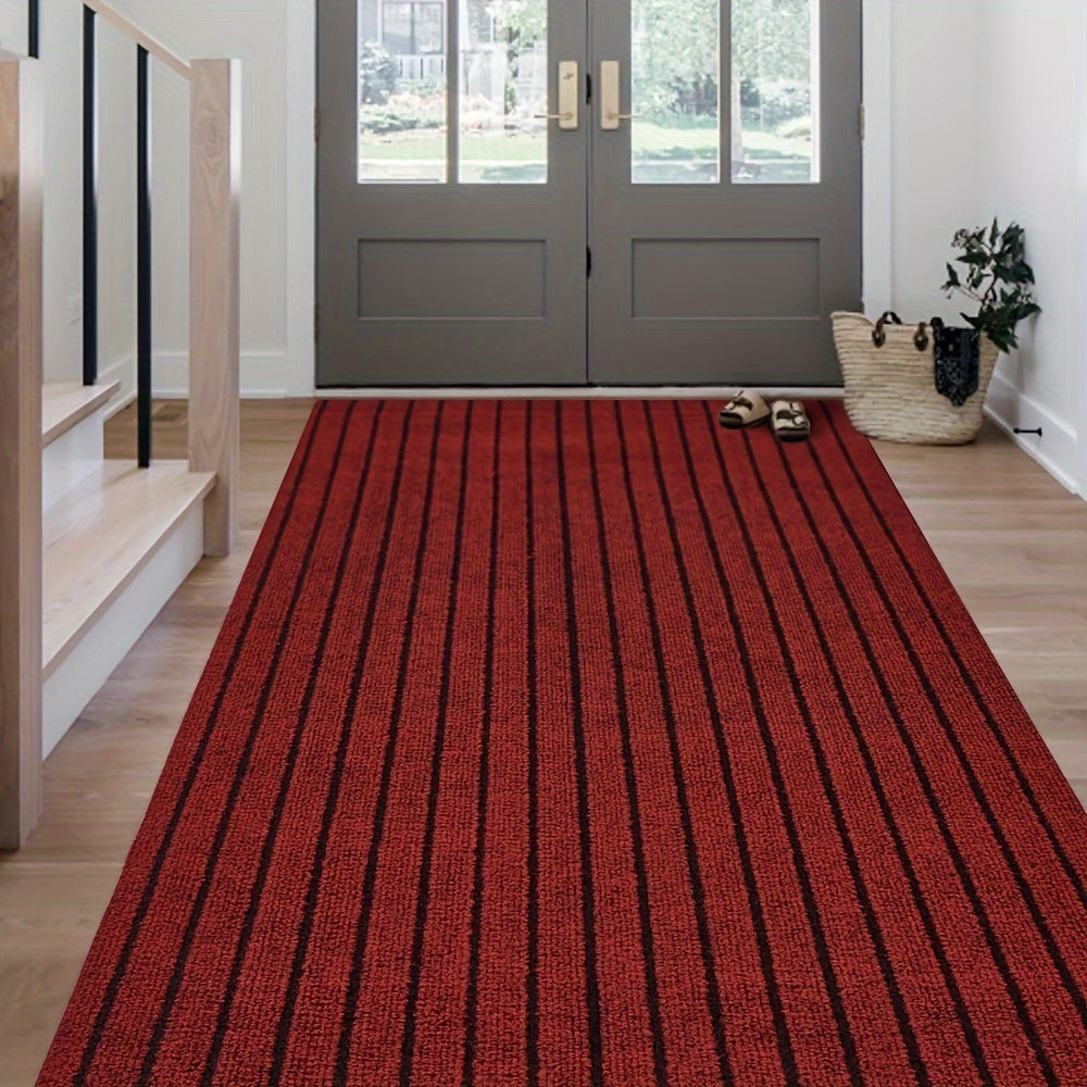 Rutschfeste Bodenmatte aus Polyester, waschbar & modern, perfekt für jeden Raum oder Außenbereich.