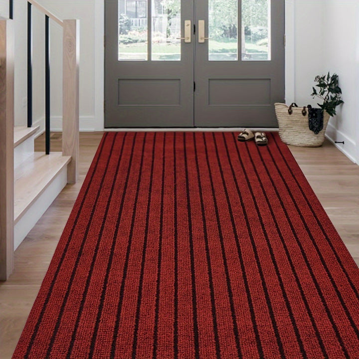 Rutschfeste Bodenmatte aus Polyester, waschbar & modern, perfekt für jeden Raum oder Außenbereich.