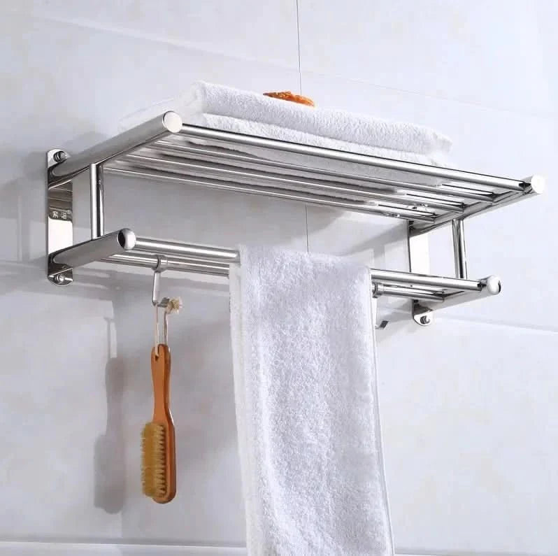 Detailansicht des robusten Handtuchhalters zur Wandmontage, modernes Badzubehör für Ihr Zuhause.