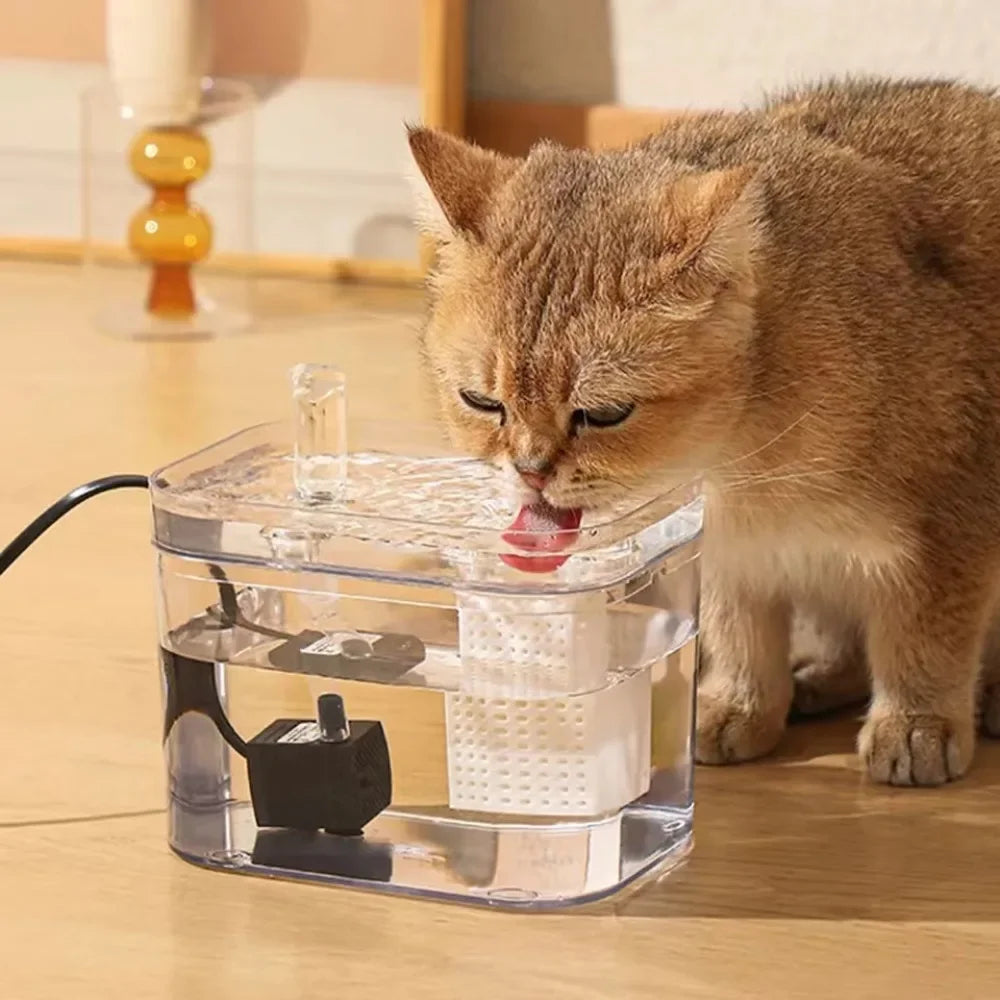 Moderner Haustier Trinkbrunnen für Hunde & Katzen, liefert frisches, gefiltertes Wasser. Ideale automatische Wassertränke.