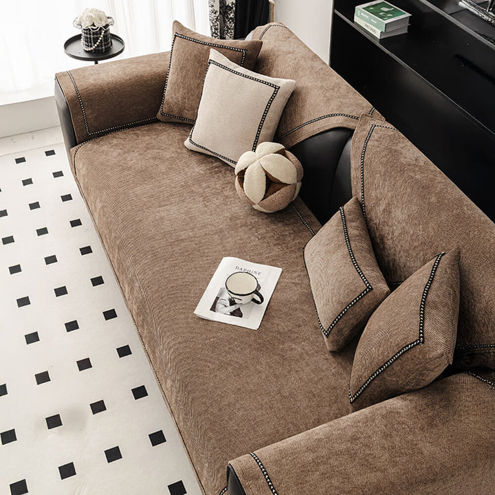 Dekorativer Jacquard-Sofabezug für das Wohnzimmer, rutschfest & waschbar, optimaler Polsterschutz.