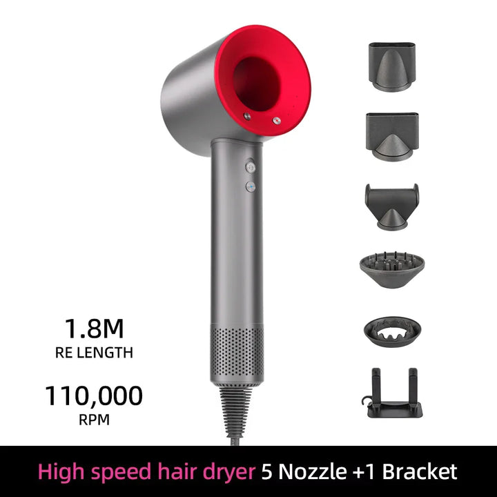 Anti-Frizz Ionen Haartrockner für Damen und Herren, minimiert Kräuseln und verleiht dem Haar einen gesunden Glanz.