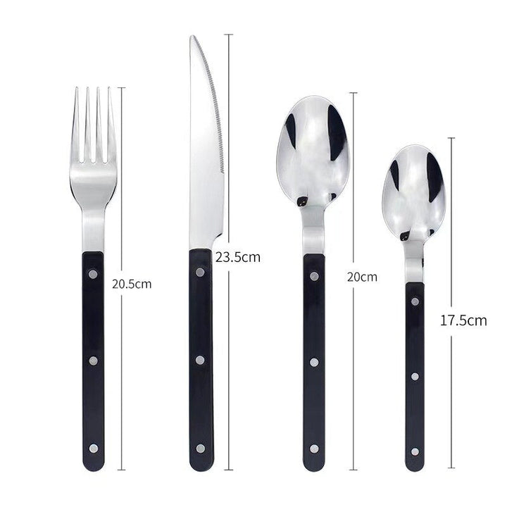 Das 24-tlg. Bistro Besteckset für 6 Personen. Hergestellt aus modernem Edelstahl, für Langlebigkeit und Stil.
