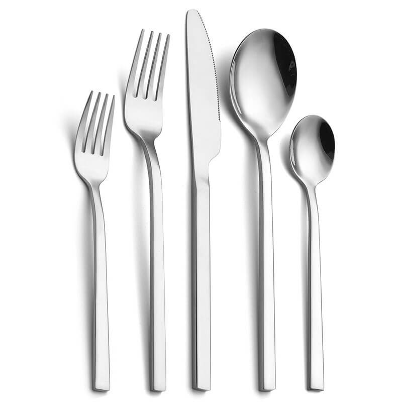 Edles Besteckset für 6 Personen, modern, perfekte Geschenkidee, stilvolles Tafelgeschirr für Esszimmer.