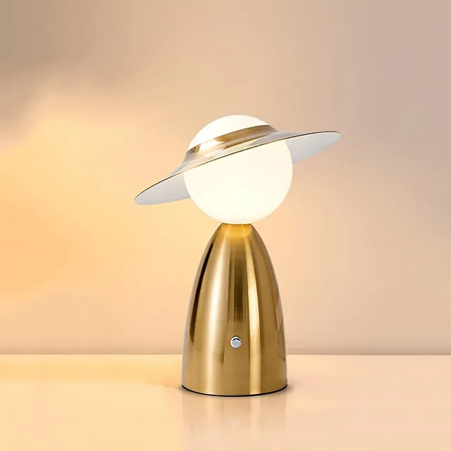 Vielseitiges drahtloses LED Tischlicht für Schreibtisch, Nachttisch oder Wohnzimmer, dimmbar.