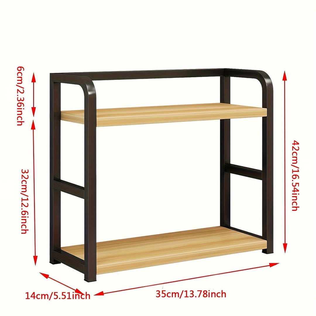 Elegantes, modernes Küchenregal aus Edelstahl, robust & langlebig. Perfekt für Küchenorganisation.