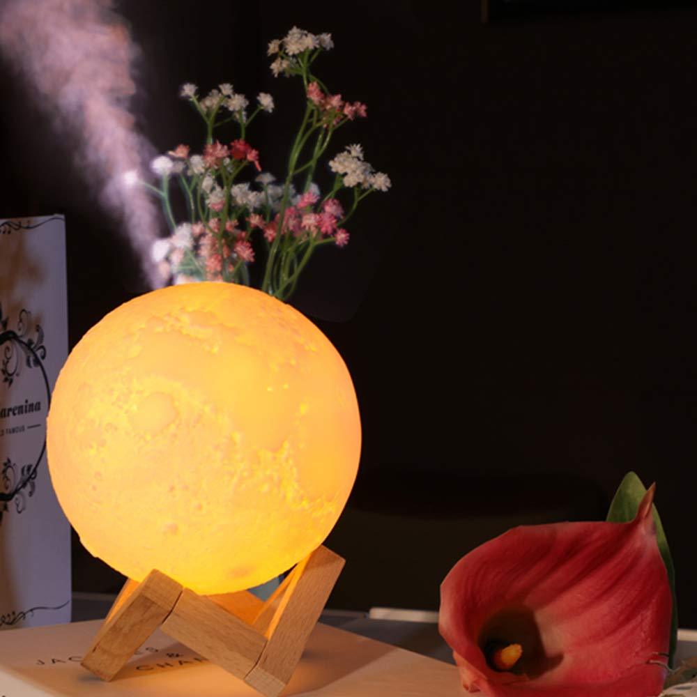 Nachtlicht Lampe mit integriertem Aroma Diffuser (880ml) & Luftbefeuchter für Entspannung & Gesundheit.