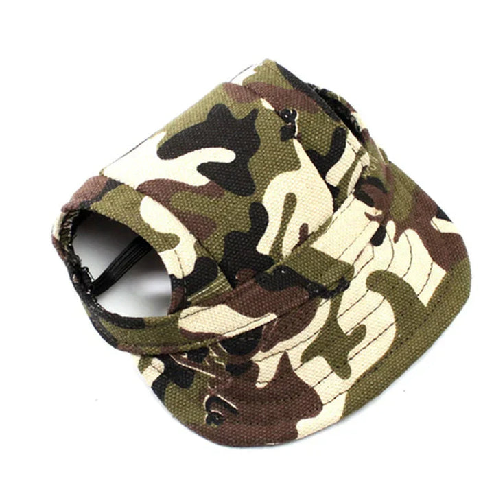 Robuste Outdoor Hunde-Cap aus Oxford-Stoff, verstellbar, ideal für Wanderungen und Strandtage.