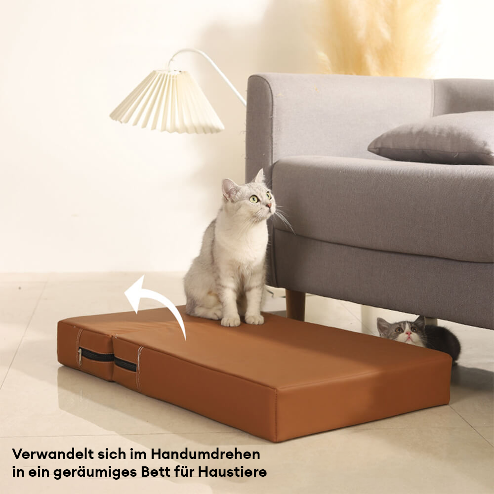 Elegante Hundetreppe aus PU-Leder. Wasserdicht und extrem strapazierfähig für den täglichen Gebrauch.