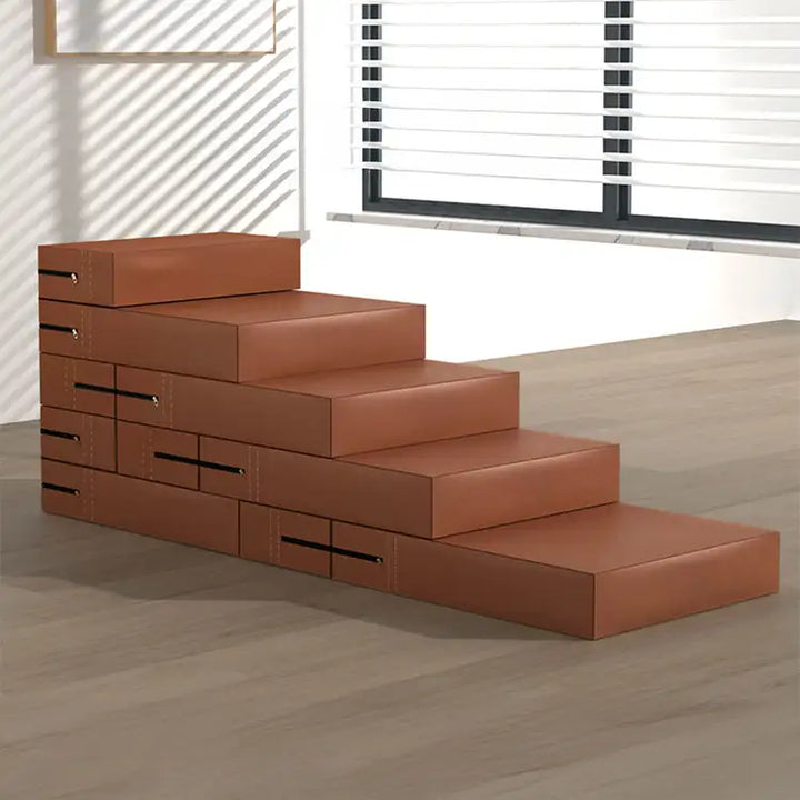 Waschbare, wasserdichte Haustiertreppe. Modulares Design für individuelle Anpassung der Höhe.