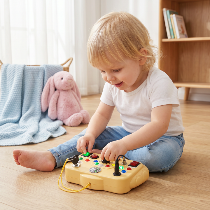 Montessori Aktivitätsspielzeug für Kinder; fördert Feinmotorik, Kreativität und frühkindliche Entwicklung pädagogisch.