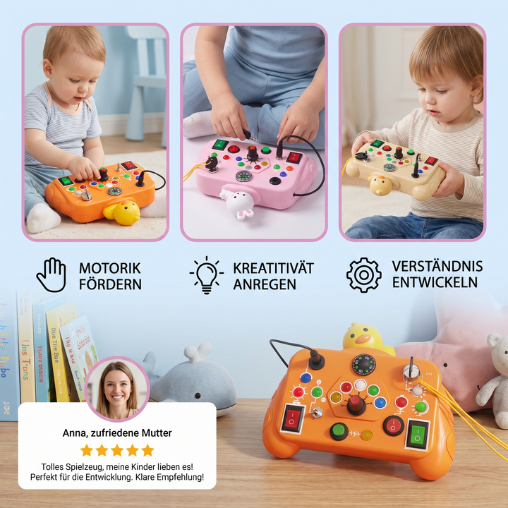 Vielseitiges Montessori Lernspielzeug zur Frühförderung; unterstützt Entwicklung, Motorik & logisches Denken.