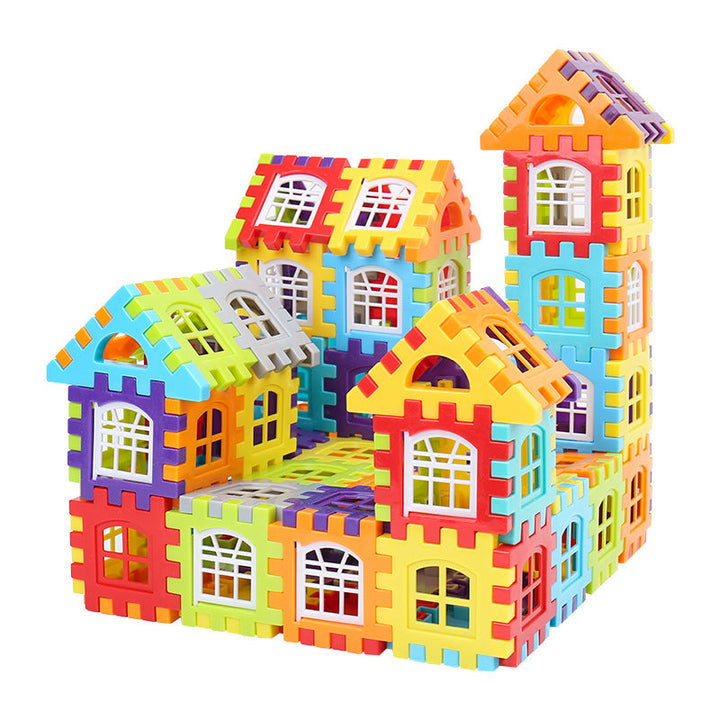 Montessori Bausteine als Geschenk für Kinder: Entwicklungsförderndes Holzspielzeug mit Fensterelementen.