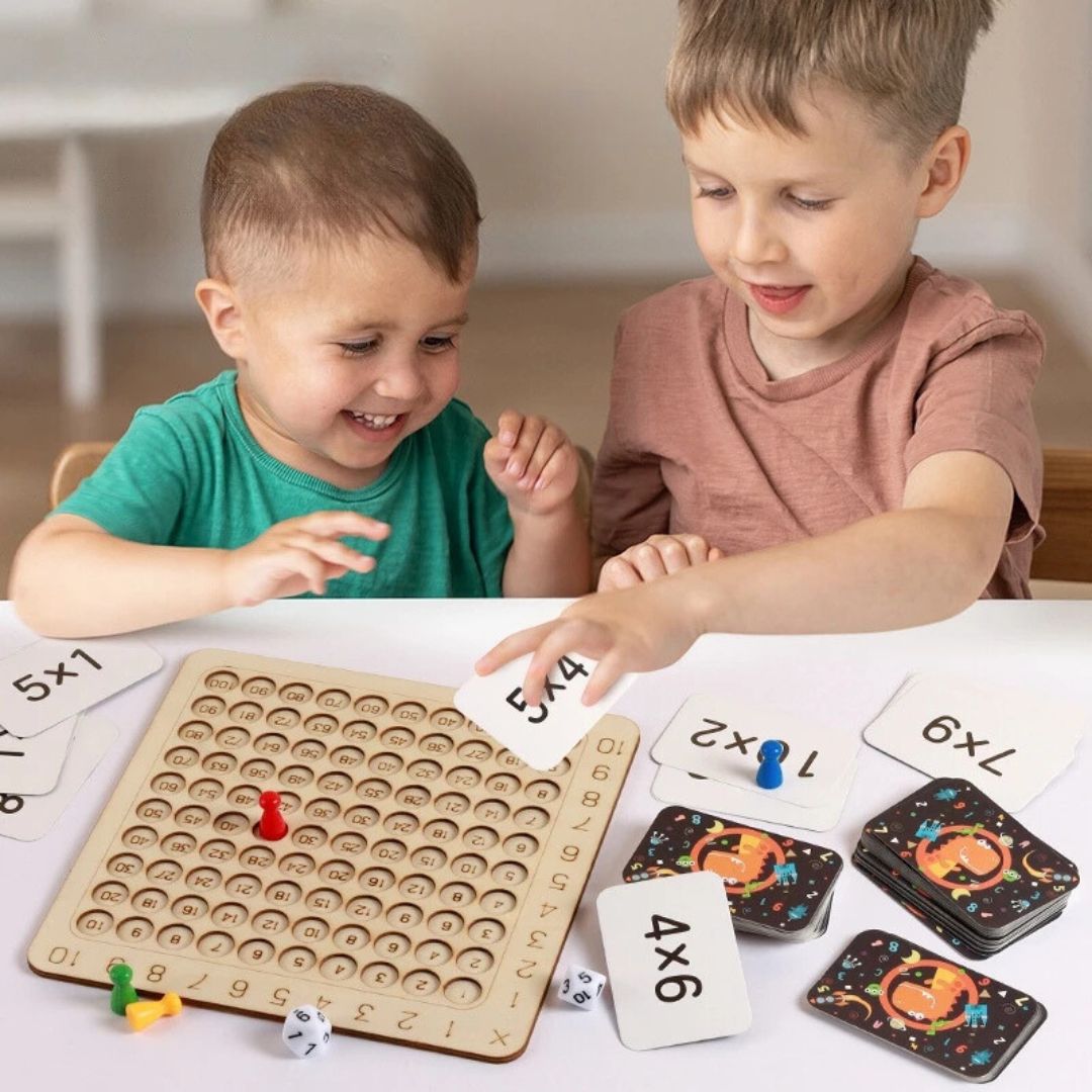 Montessori Holz Lernspiel für Kinder: Rechnen und Zahlen lernen. Pädagogisches Mathematikspiel für Vorschule/Grundschule.