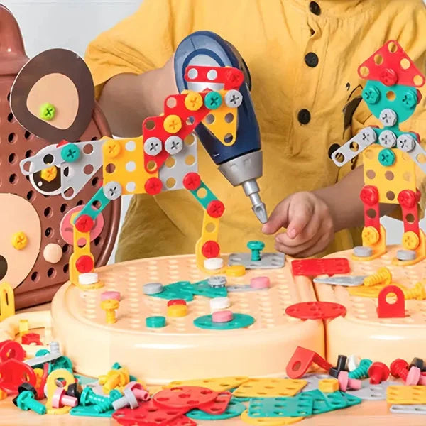 Kinder Lernspielzeugkiste: Montessori Spielzeug zur Kreativitäts- & Motorikentwicklung bei Kindern.