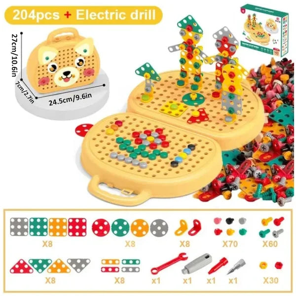 Montessori Spielkiste für Kinder: Lernspielzeug zur Entwicklung von Motorik, Kreativität & Konstruktion.