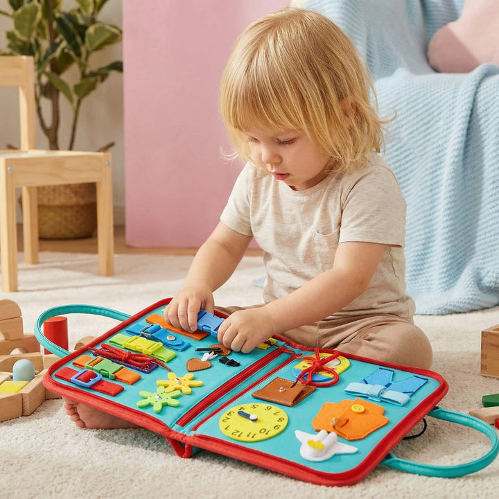 Montessori Lernbuch für Kinder zur spielerischen Entwicklung. Aktivitätsbuch Vorschule, Feinmotorik, Kognition.
