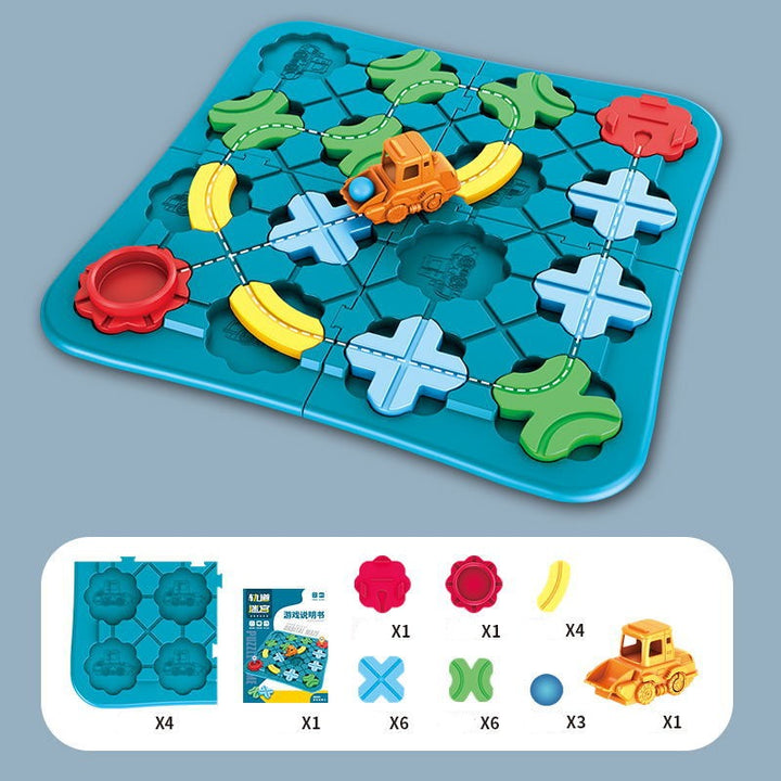Montessori Straßenpuzzle: Ideales Lernspielzeug für Kinder, fördert Kreativität, Feinmotorik & soziale Fähigkeiten.