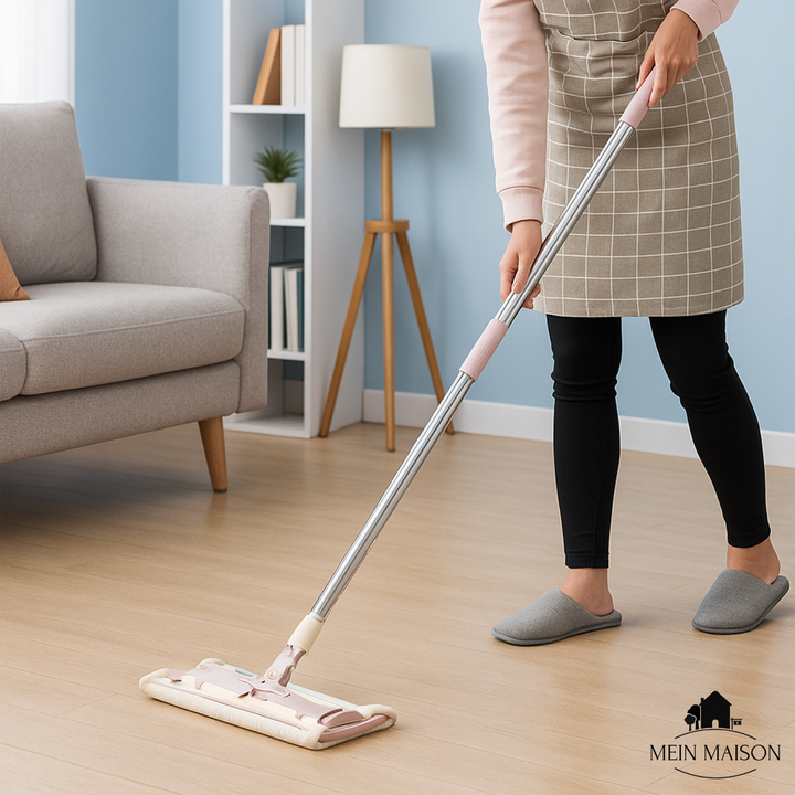 MopPro Wischmopp aus Edelstahl, verstellbar, ideal für nasswischen und schnelle Reinigung.