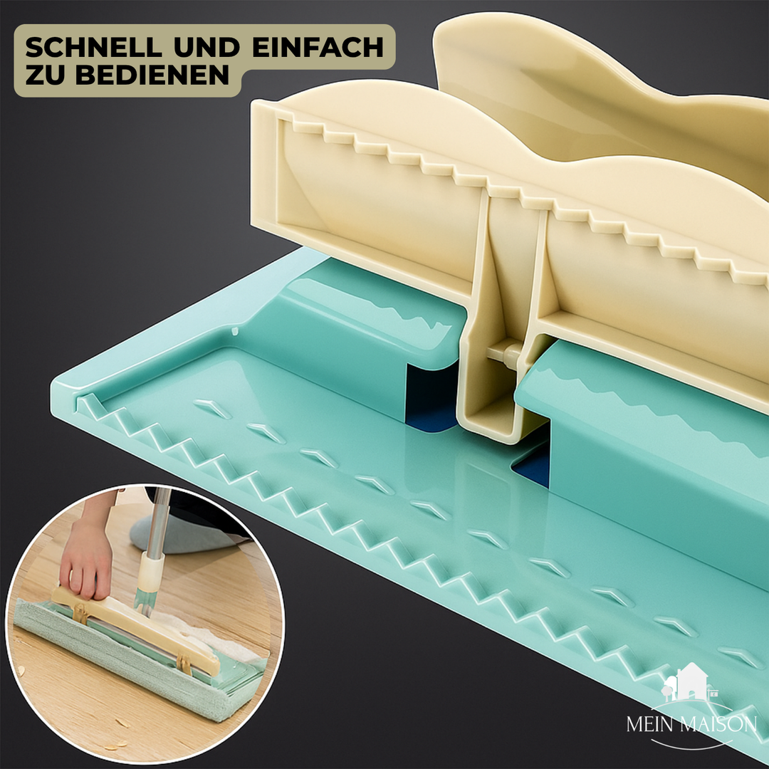 Flexibler MopPro Flachmopp mit verstellbarem Stiel für komfortables Bodenwischen zuhause.
