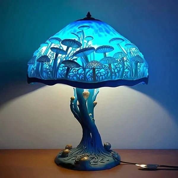 Einzigartige Mosaiklampe mit warmem Lichteffekt, perfekt für gemütliche Wohnzimmer- & Schlafbereiche.