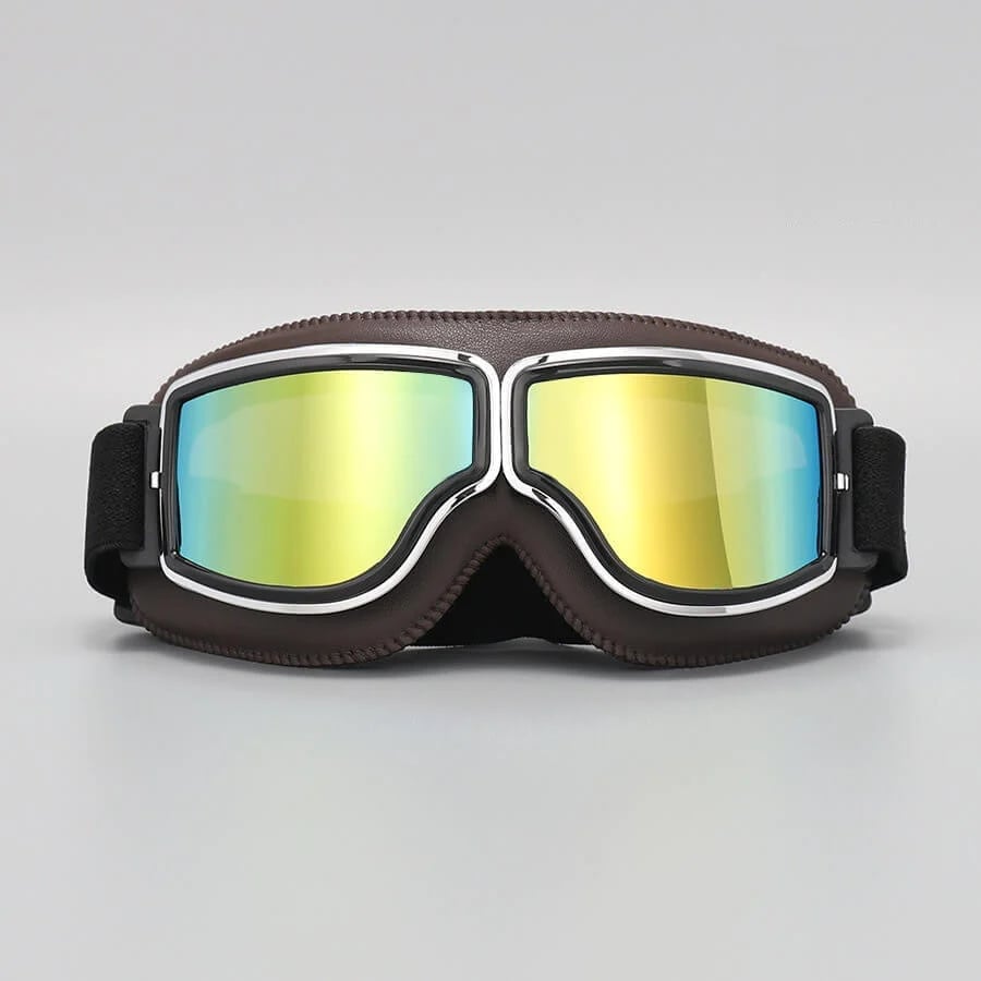 Biker Goggles Retro: UV-Schutz & stoßfest, perfektes Motorradzubehör für sichere Fahrt.