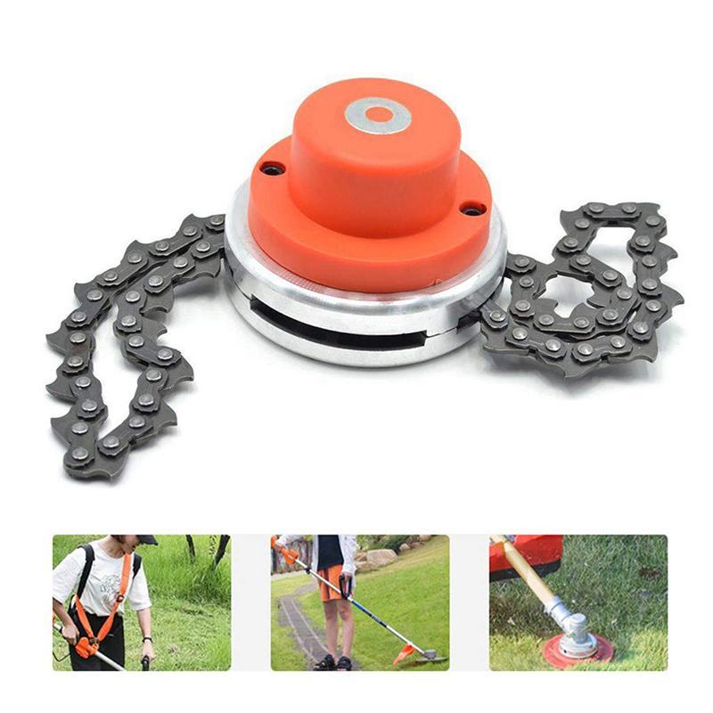 Benutzerfreundlicher Motorsensen Ersatzkopf. Langlebiges Metall-Kunststoff-Gartenwerkzeug zur Rasenpflege.