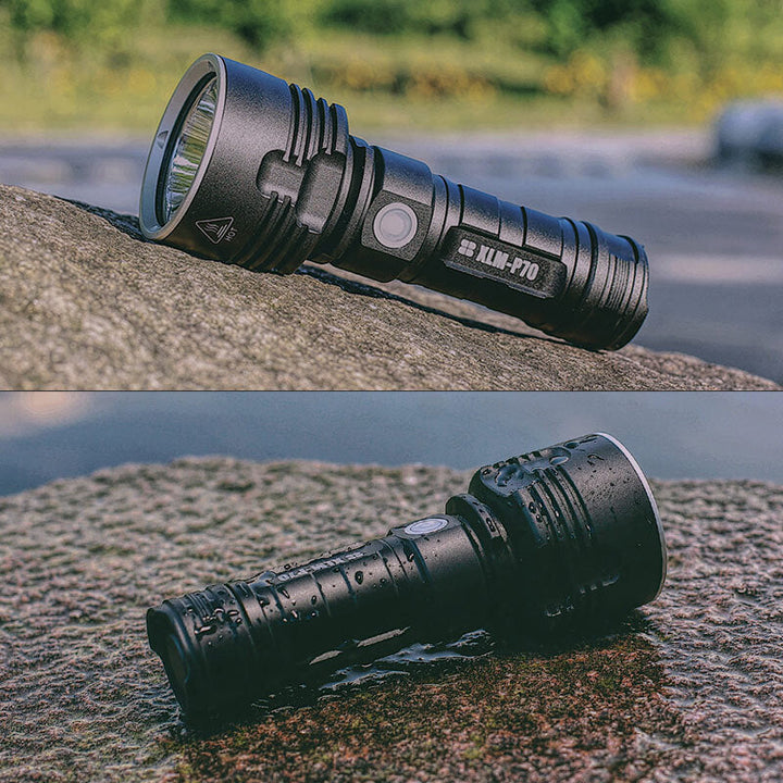 MS18 LED-Suchscheinwerfer-Taschenlampe, 100.000 Lumen, 2.350m Weitwurf, für Sicherheit.