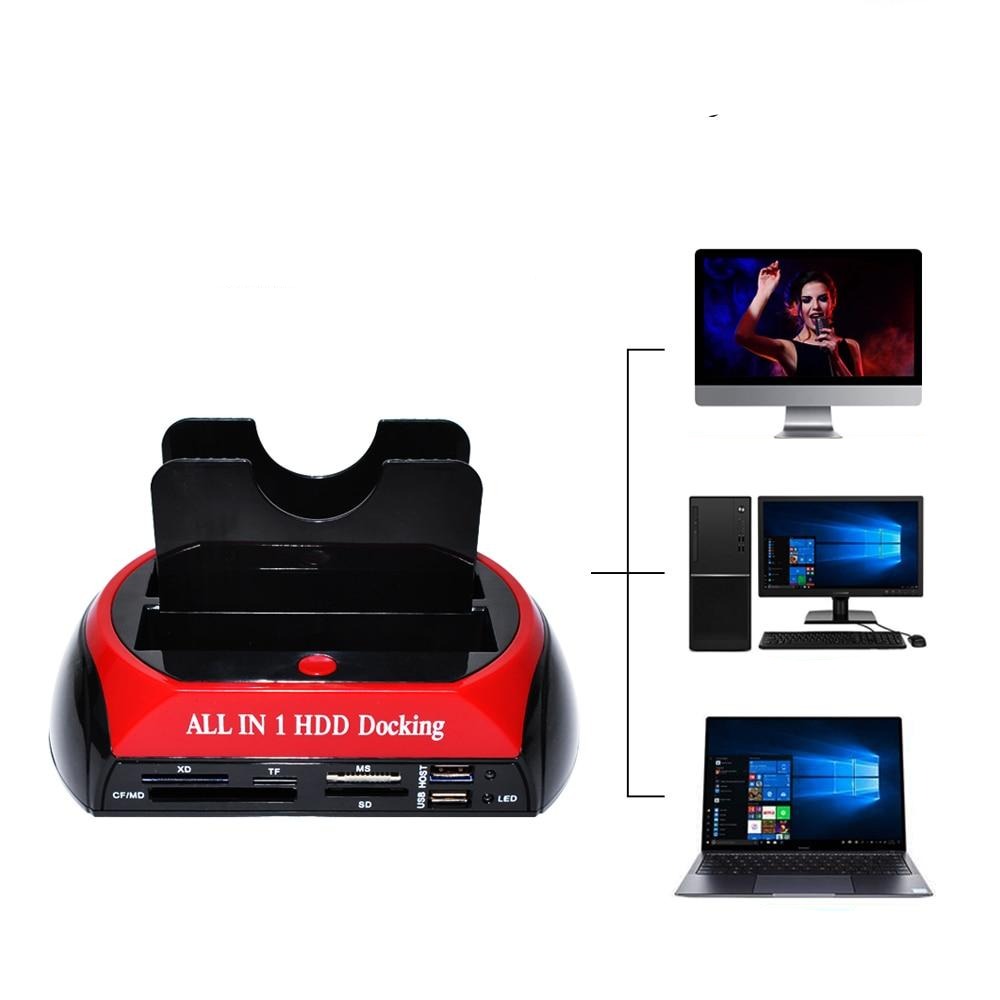 DataLift Festplatten-Dockingstation mit USB-C und Micro USB Anschlüssen. Externer SATA Zugriff auf HDD/SSD.