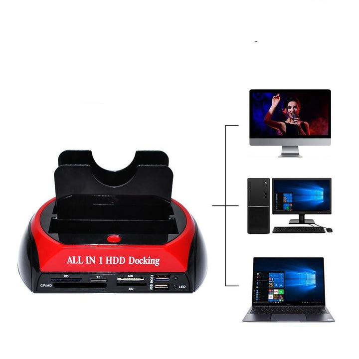 DataLift Festplatten-Dockingstation mit USB-C und Micro USB Anschlüssen. Externer SATA Zugriff auf HDD/SSD.