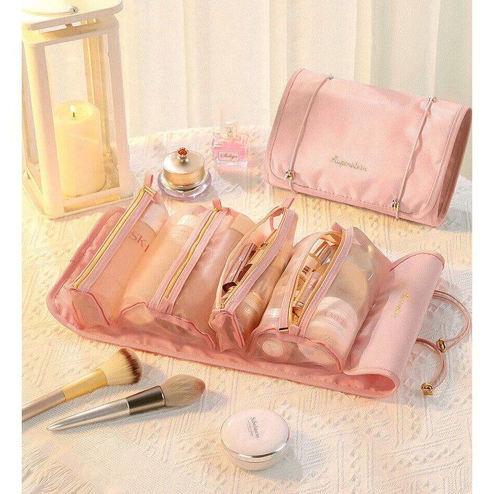 Kompakter Reise-Organizer: multifunktionale Kosmetiktasche für Make-up & Beauty-Produkte.