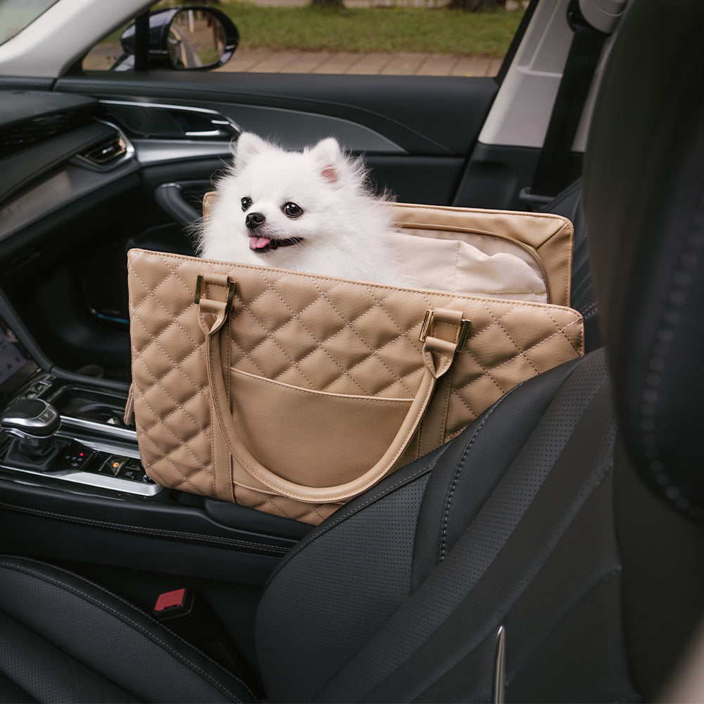Multifunktionale Hundetasche aus Leder, robust für Wanderungen & Outdoor-Abenteuer.