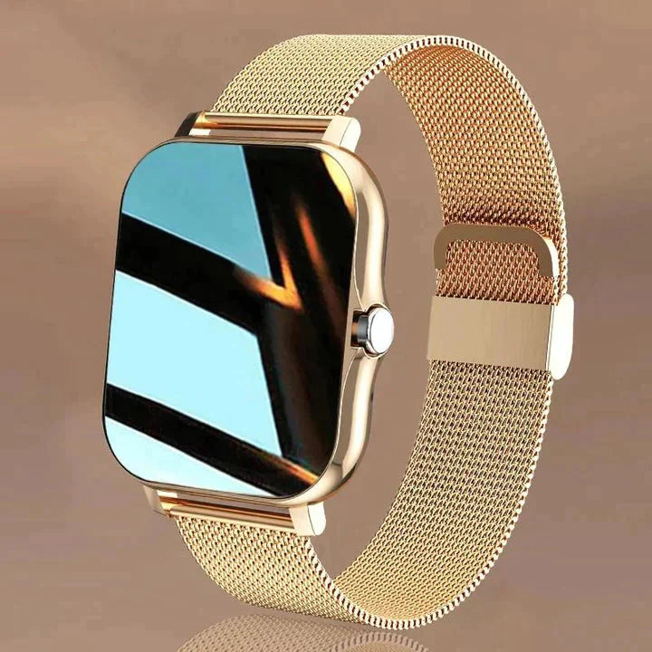 Multifunktionale Smartwatch, digitale Unisex-Uhr mit Gesundheits- & Fitness-Tracker, Schrittzähler & Pulsmesser.