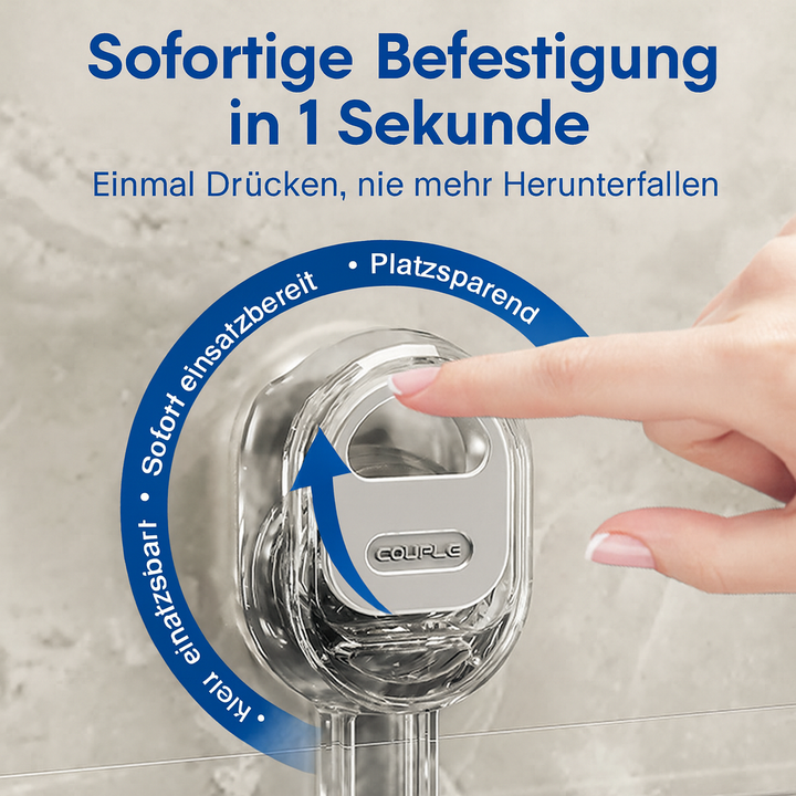 Bohrfreie Badablage mit Saugnapf, praktischer Badezimmer Organizer für Shampoo, hygienisch & platzsparend.