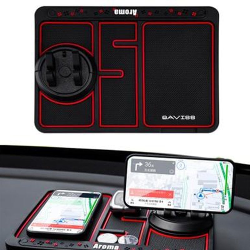 Praktischer Auto-Organizer und Handyhalter für Armaturenbrett, verbessert den Fahrkomfort, multifunktional.