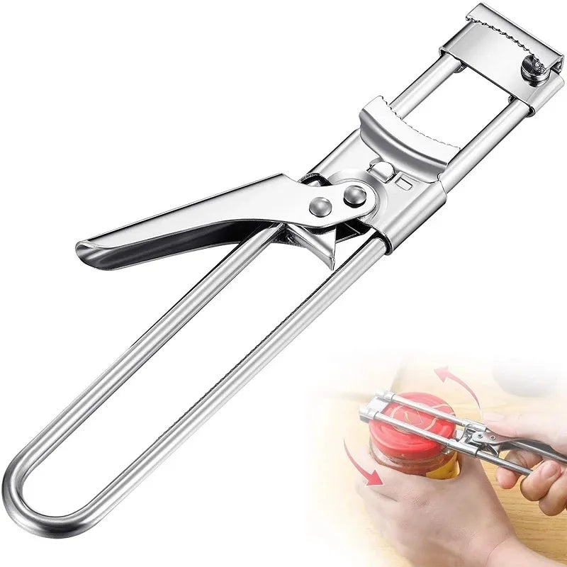 Ergonomischer Deckelöffner und Flaschenöffner; müheloses Öffnen im Alltag mit diesem Küchenhelfer.