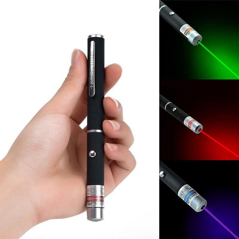 Robuster Multifarbe Laserpointer (Rot, Grün, Lila) für Präsentationen, Sternenhimmel-Beobachtung & Camping.