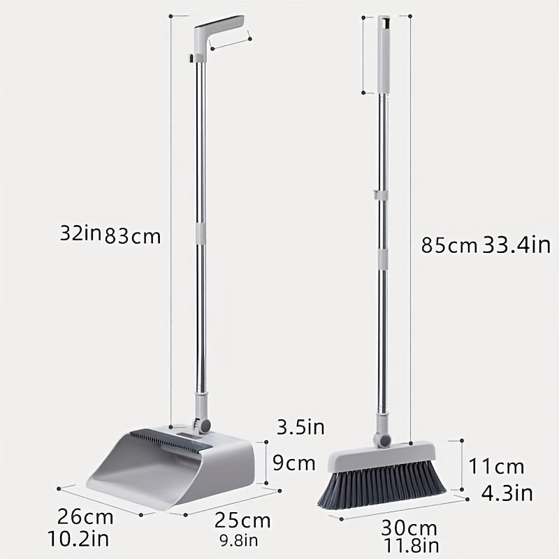 Vielseitiges Bodenbürsten- & Kehrschaufel-Set, ein Must-Have für effiziente Sauberkeit zuhause.