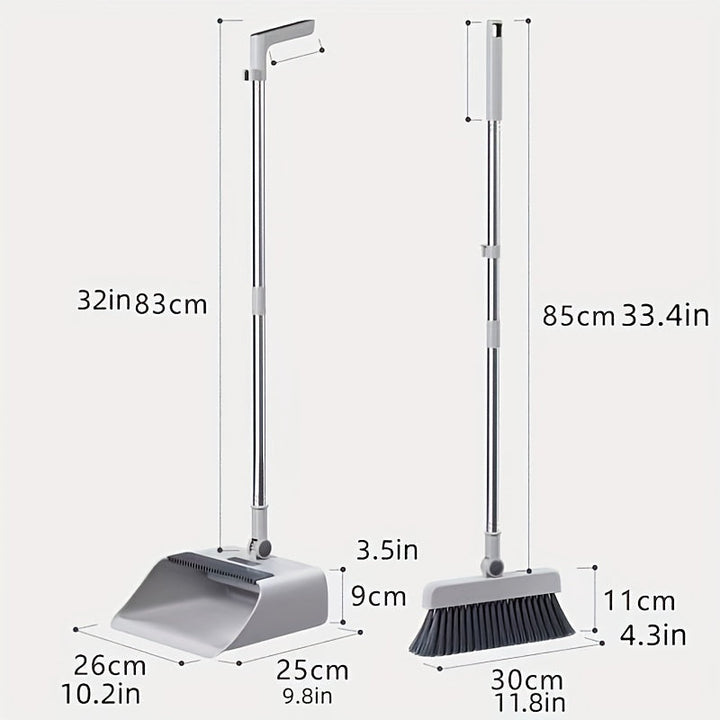 Vielseitiges Bodenbürsten- & Kehrschaufel-Set, ein Must-Have für effiziente Sauberkeit zuhause.