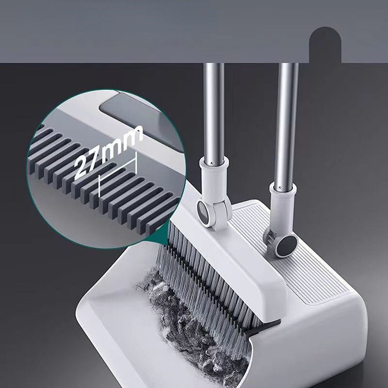 Ergonomisches Putzwerkzeug: Besen & Kehrschaufel-Set zur einfachen Entfernung von Schmutz & Tierhaaren.