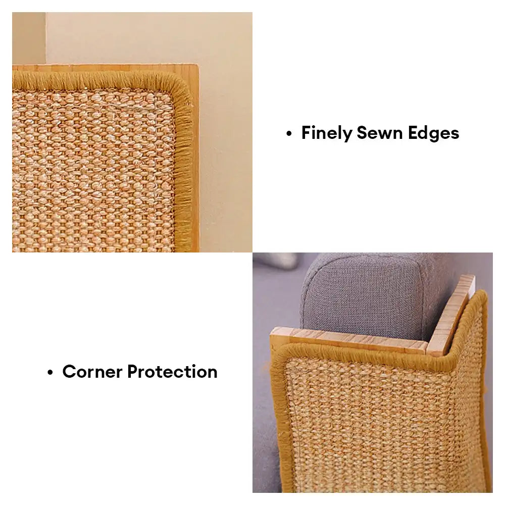Robustes Sisal Kratzbrett für Katzen, ideal zum Krallen wetzen. Langlebiger und effektiver Möbelschutz.