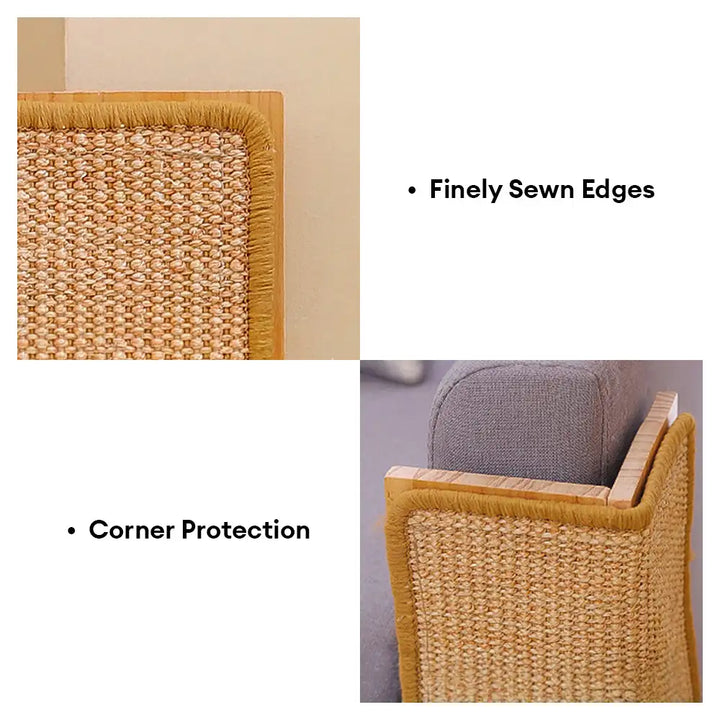 Robustes Sisal Kratzbrett für Katzen, ideal zum Krallen wetzen. Langlebiger und effektiver Möbelschutz.