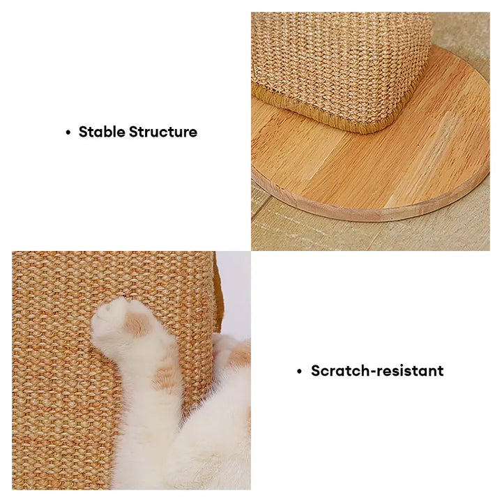 Flexibles Sisal Kratzbrett für Katzen, als Eckenschutz für Sofa oder Wand. Multifunktionaler Haustierbedarf.