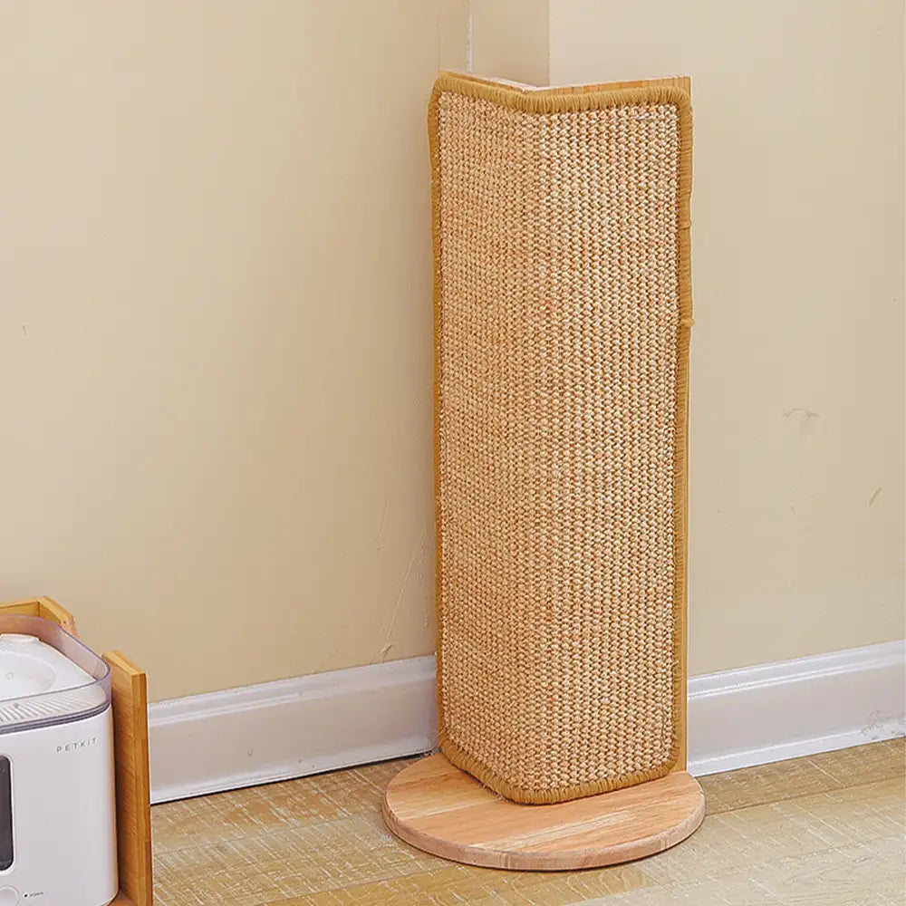 Sisal Kratzbrett für Katzen, leicht zu installieren, bietet stabilen Möbelschutz an Sofa & Wand. Für gesundes Kratzen.