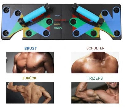 Fitness Liegestützbrett mit Griffen für effektives Krafttraining, ideal für den Muskelaufbau, unisex.
